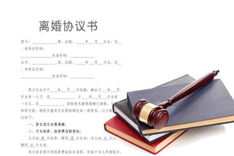 合肥市民政局离婚协议书